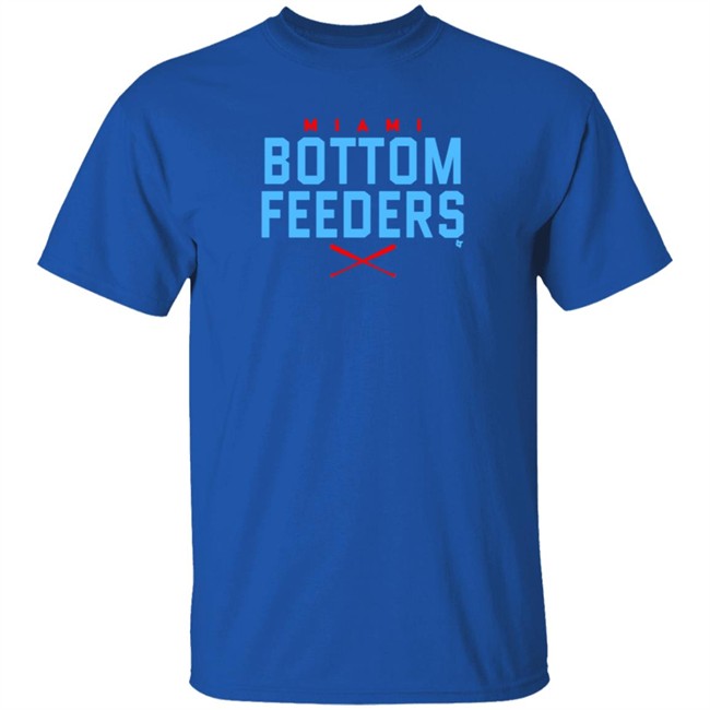 Miami Marlins Miami Bottom Feeders BreakingT Fish Stripes Shirt Miami Marlins Miami Bottom Feeders BreakingT Fish Stripes Shirt