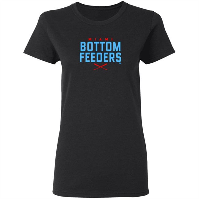 Miami Marlins Miami Bottom Feeders BreakingT Fish Stripes Shirt Miami Marlins Miami Bottom Feeders BreakingT Fish Stripes Shirt