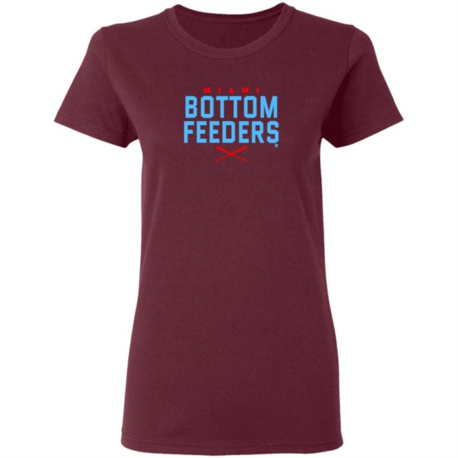 Miami Marlins Miami Bottom Feeders BreakingT Fish Stripes Shirt Miami Marlins Miami Bottom Feeders BreakingT Fish Stripes Shirt