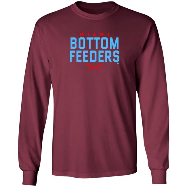 Miami Marlins Miami Bottom Feeders BreakingT Fish Stripes Shirt Miami Marlins Miami Bottom Feeders BreakingT Fish Stripes Shirt