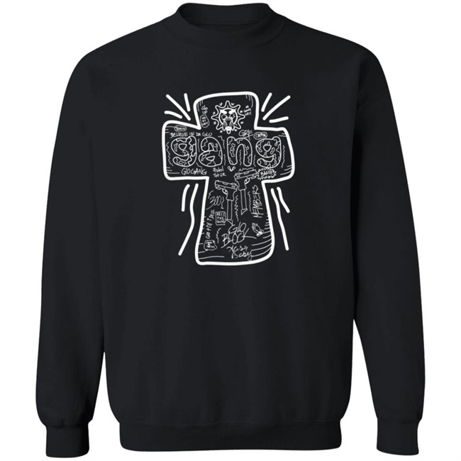 Limited Edition Glo Gang Merch Believe Cross Shirt Limited Edition Glo Gang Merch Believe Cross Shirt