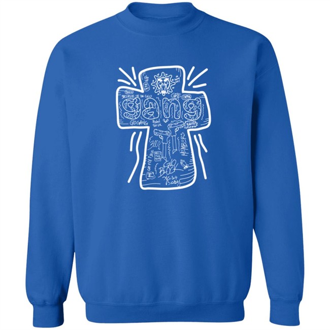 Limited Edition Glo Gang Merch Believe Cross Shirt Limited Edition Glo Gang Merch Believe Cross Shirt