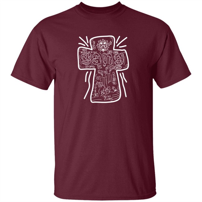 Limited Edition Glo Gang Merch Believe Cross Shirt Limited Edition Glo Gang Merch Believe Cross Shirt