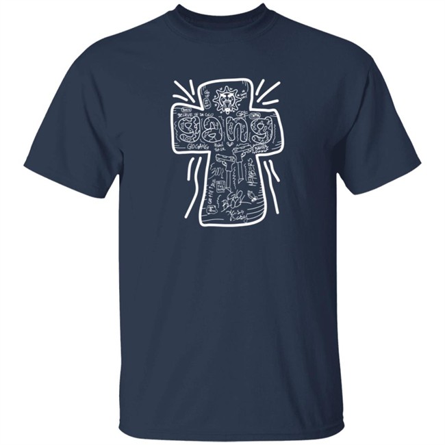 Limited Edition Glo Gang Merch Believe Cross Shirt Limited Edition Glo Gang Merch Believe Cross Shirt