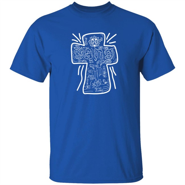 Limited Edition Glo Gang Merch Believe Cross Shirt Limited Edition Glo Gang Merch Believe Cross Shirt