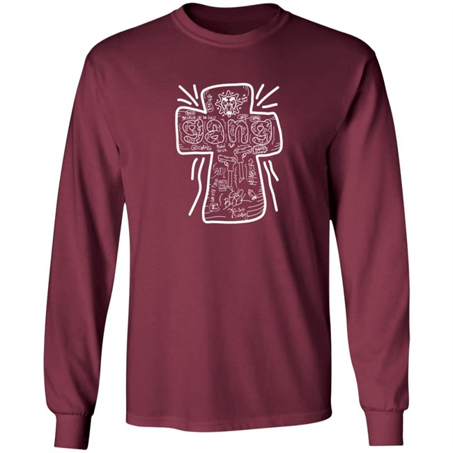Limited Edition Glo Gang Merch Believe Cross Shirt Limited Edition Glo Gang Merch Believe Cross Shirt