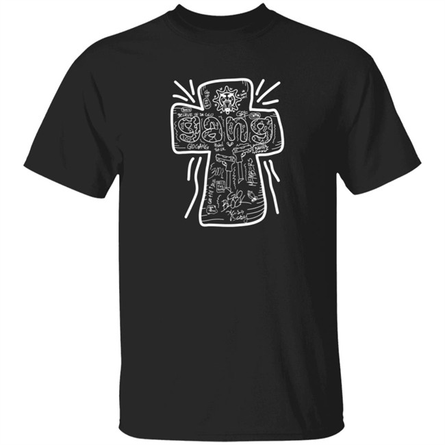 Limited Edition Glo Gang Merch Believe Cross Shirt