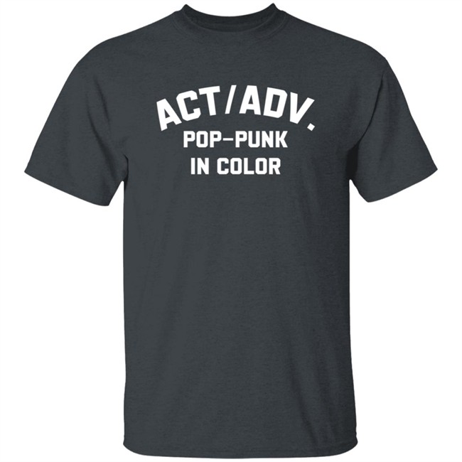 Action Adventure merch Pop Punk In Color Tee Action Adventure merch Pop Punk In Color Tee