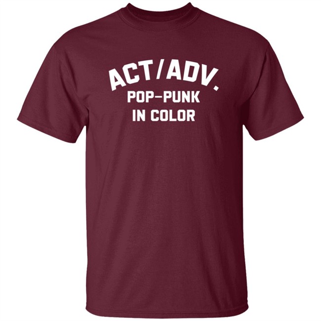 Action Adventure merch Pop Punk In Color Tee Action Adventure merch Pop Punk In Color Tee