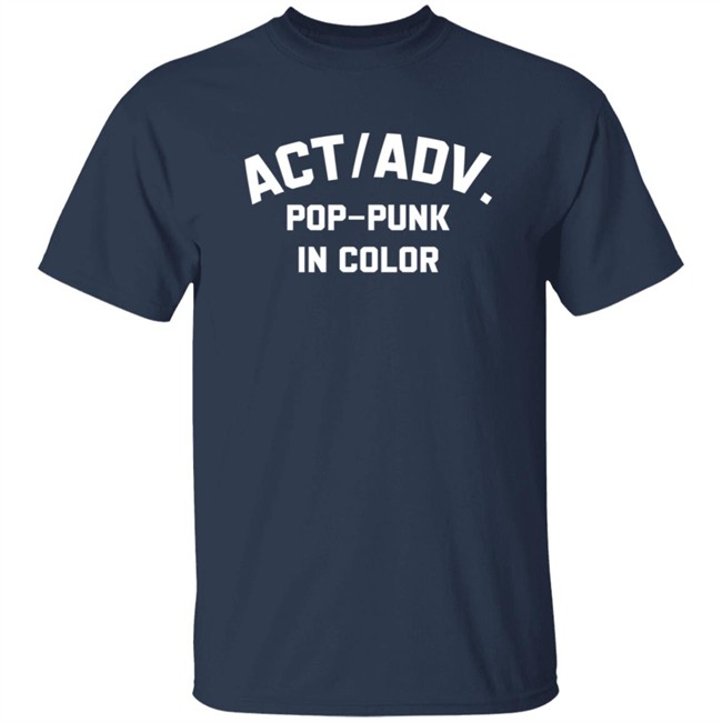 Action Adventure merch Pop Punk In Color Tee Action Adventure merch Pop Punk In Color Tee
