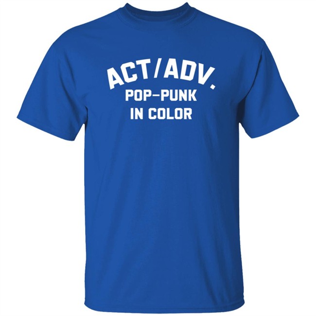 Action Adventure merch Pop Punk In Color Tee Action Adventure merch Pop Punk In Color Tee
