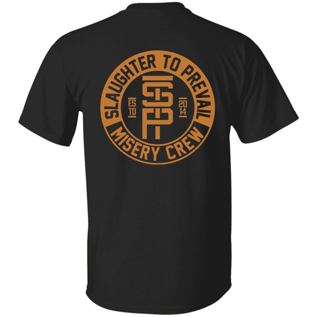 Slaughter To Prevail Merch Misery Crew Tee Shirt Slaughter To Prevail Merch Misery Crew Tee Shirt