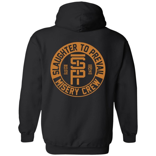 Slaughter To Prevail Merch Misery Crew Tee Shirt Slaughter To Prevail Merch Misery Crew Tee Shirt