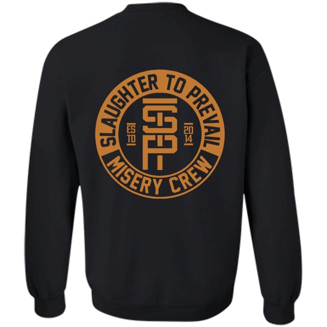 Slaughter To Prevail Merch Misery Crew Tee Shirt Slaughter To Prevail Merch Misery Crew Tee Shirt