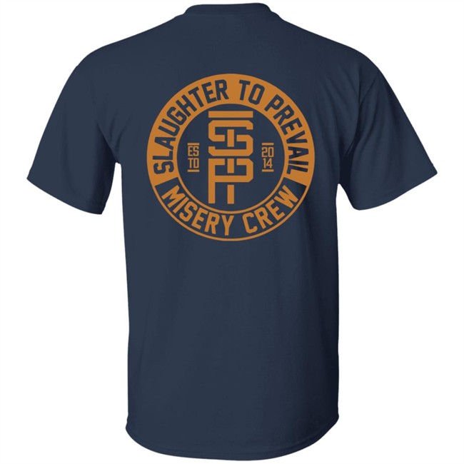 Slaughter To Prevail Merch Misery Crew Tee Shirt Slaughter To Prevail Merch Misery Crew Tee Shirt