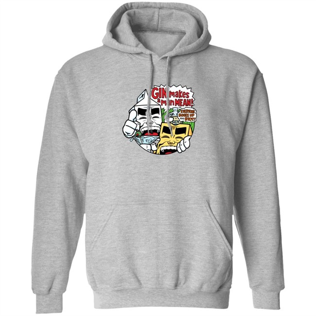 Evan Dorkin Milk & Cheese Gin Makes A Man Mean T Shirt Evan Dorkin Milk & Cheese Gin Makes A Man Mean T Shirt