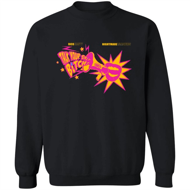 Rico Nasty Merch Rico Nasty Mega Talk Shirt Rico Nasty Merch Rico Nasty Mega Talk Shirt