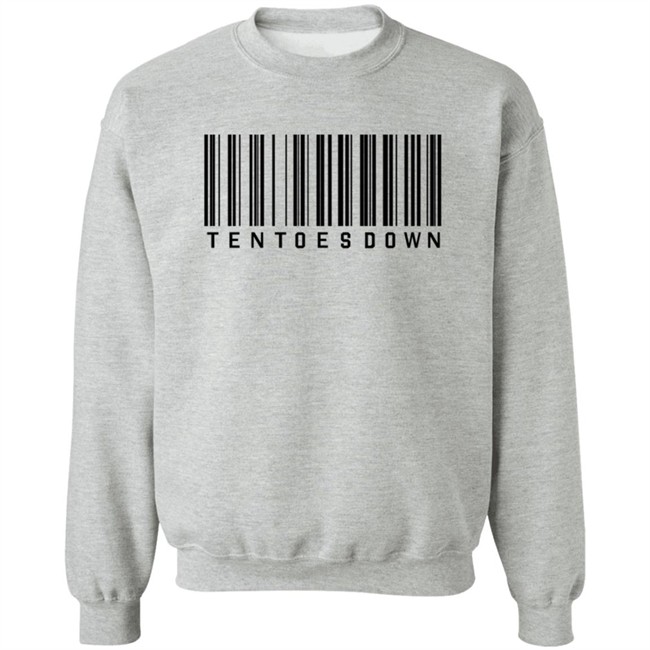 Mens Ten Toes Down Barcode T Shirt White Mens Ten Toes Down Barcode T Shirt White