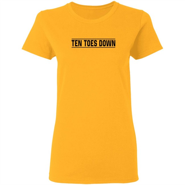 Mens Ten Toes Down T Shirt White Mens Ten Toes Down T Shirt White