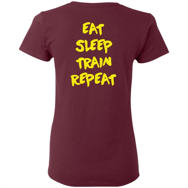 10X Athletic Merch Eat Sleep Train Repeat Yellow Hoodie 10X Athletic Merch Eat Sleep Train Repeat Yellow Hoodie