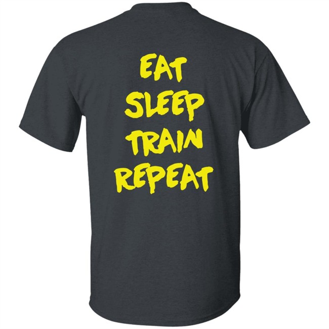 10X Athletic Merch Eat Sleep Train Repeat Yellow Hoodie 10X Athletic Merch Eat Sleep Train Repeat Yellow Hoodie