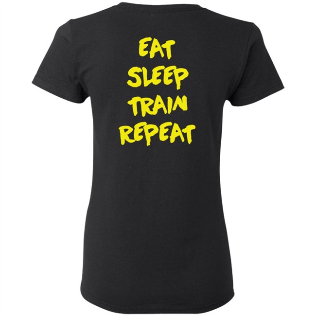 10X Athletic Merch Eat Sleep Train Repeat Yellow Hoodie 10X Athletic Merch Eat Sleep Train Repeat Yellow Hoodie