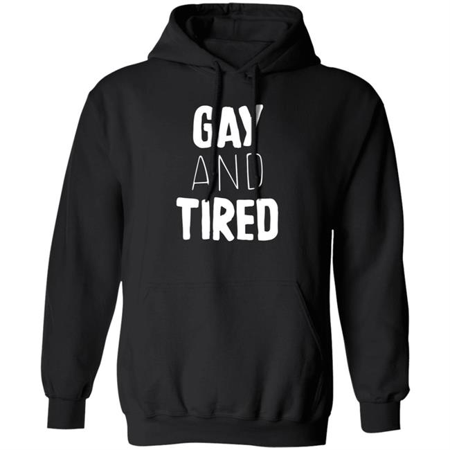 Jason Trevino Lizard Kween Merch Gay And Tired Hoodie