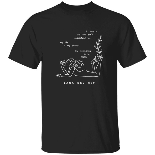 Lana Del Rey Merch Violet Tee Shirt