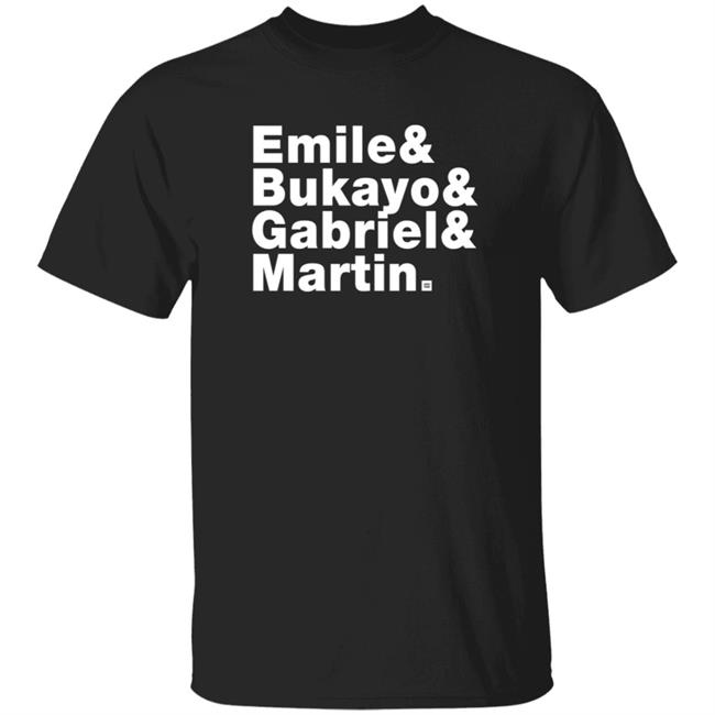 Jonathan David Emile & Bukayo & Gabriel Martin Shirt