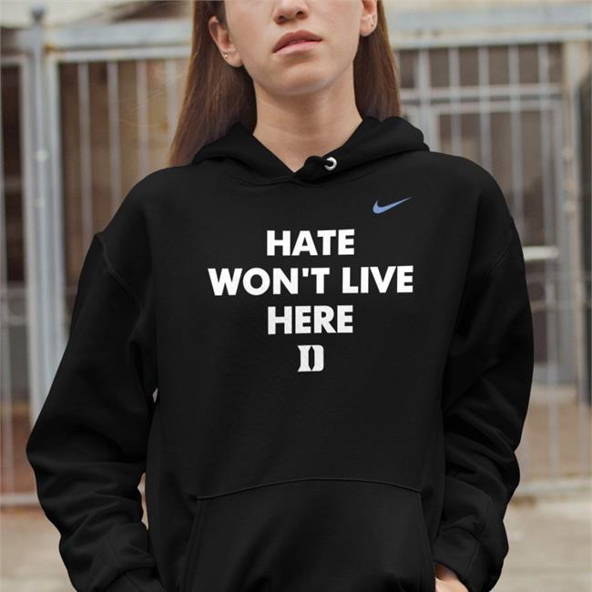 Duke Volleyball Hate Won’t Live Here Tank Royal