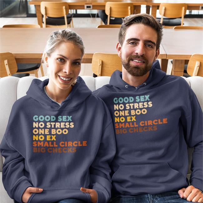 Good Sex No Stress One Boo No Ex Small Circle Big Checks T Shirt Advobarryroux Uyajola99