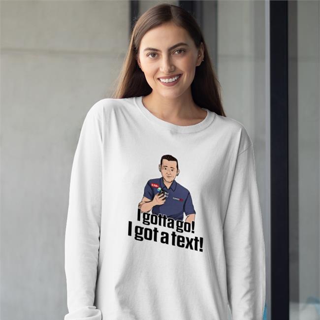 Pat Mcafee Show Merch I Gotta Go I Got A Text Rapsheet & Friends Tee Shirt Ian Rapoport
