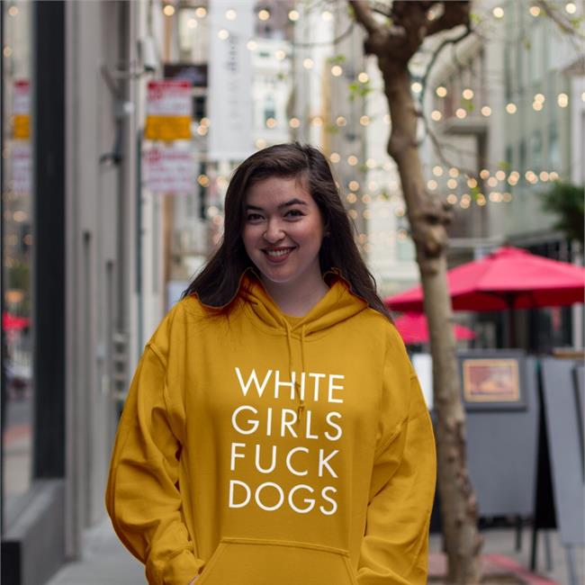 White Girls Fuck Dogs Tee Shirt Rusty-Cage The Gangstalker