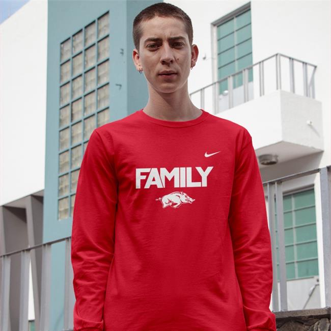 Michael Musselman Family Long Sleeve Arkansas Razorback