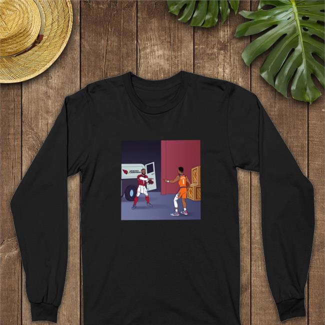 Arizona Cardinals K1 Shake Hands Dbook Staying In The Valley Sweatshirt Devin Booker