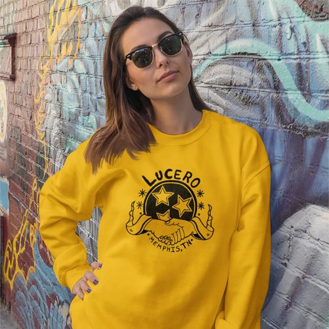 Lucero Merch Rough Handshake Sweatshirts
