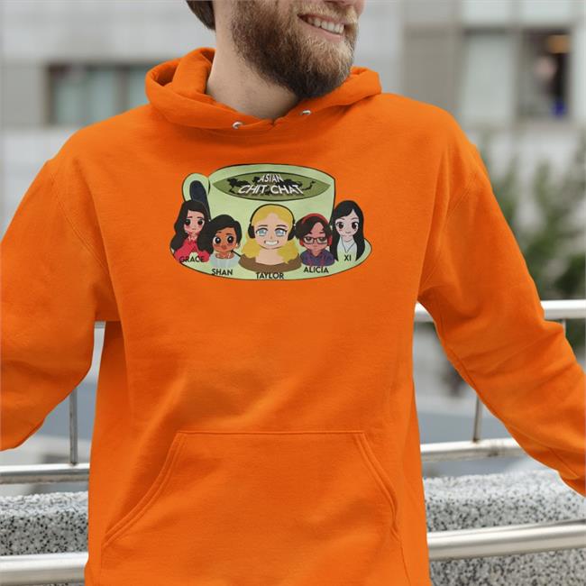 AliciaCtheWorld Asian Chit Chat Hooded Sweatshirt Switches Childish Hambino Gwace