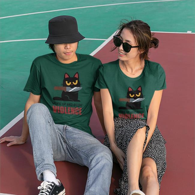 Damglynn Knife Cat Shirt Qwertee Shop