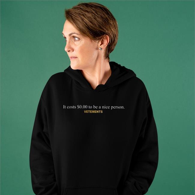 Kyrie Irving It Costs $0.00 To Be A Nice Person Vetements Long Sleeve T Shirt
