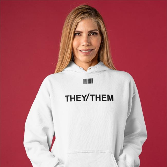 They/Them Barcode T Shirt Hoshi