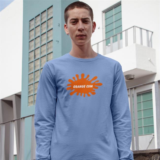 Shirts That Go Hard Orange Cum Shirt