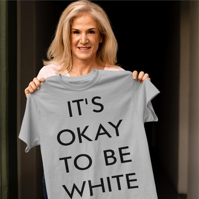 Customon Merch It's Okay To Be White Crewneck Sweatshirt Rocam54