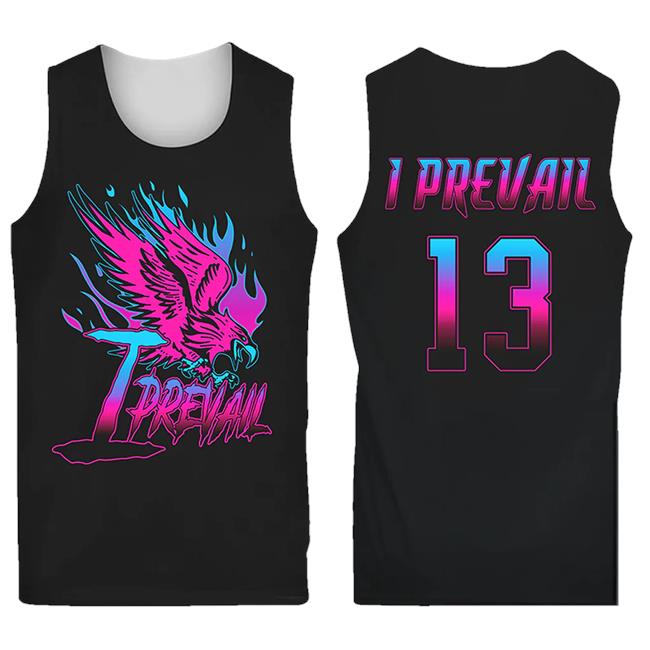 Official I Prevail Merch Store I Prevail Flaming Eagle Basketball Jersey Popover Shirt I Prevail Apparel Clothing Shop IPrevail