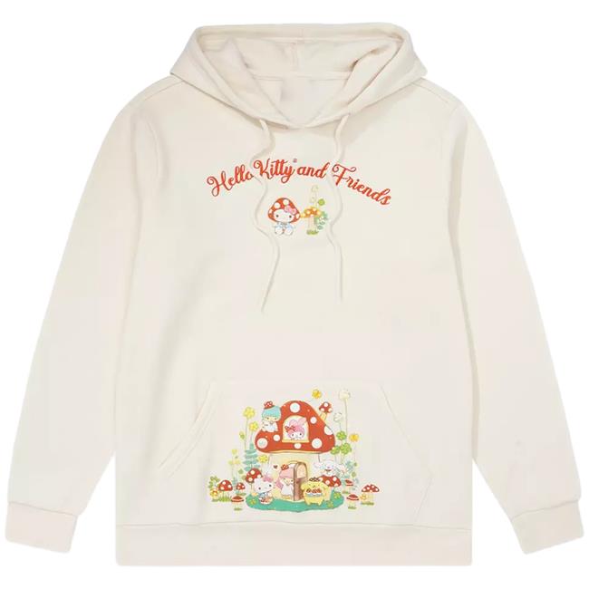 Official Box Lunch Apparel Anime Sanrio Hello Kitty and Friends Mushroom House Crew neck Sweatshirt Boxlunch Clothing Store Shop Merch Exclusive
