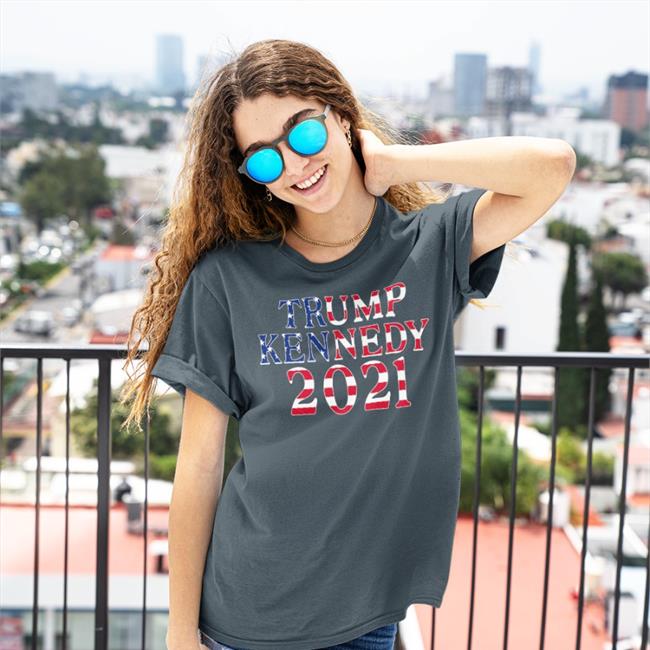 Trump Kennedy American Flag Long Sleeve T Shirt Jason Selvig