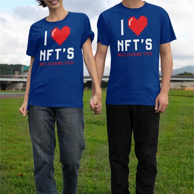 Ross Pal I Love Nft's Nice Fucking Tits Zip Up Hooded Sweatshirt Chick Magnet