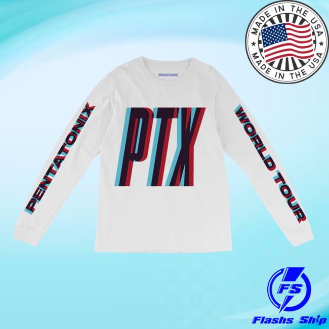 Official Pentatonix Ptx 3D White Long Sleeve Tshirt