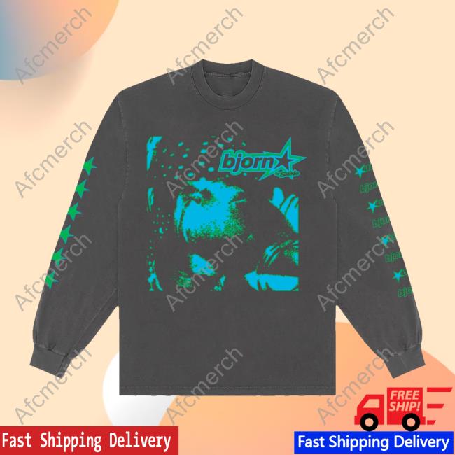 Official Smino Zero Fatigue Merch Bjorn Crewneck Vintage Black Zerofatigue