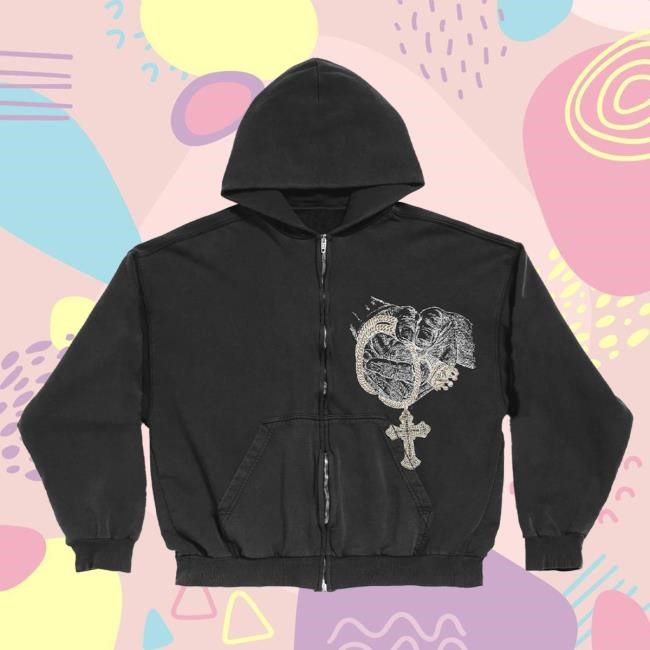 Official Tupac Shakur Merch Store 2Pac Untitled Zip Attractive Hoodie