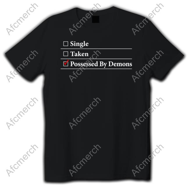 Official Larian Studios Merch Possessed By Demons T Shirts Single Taken Possessed By Demons